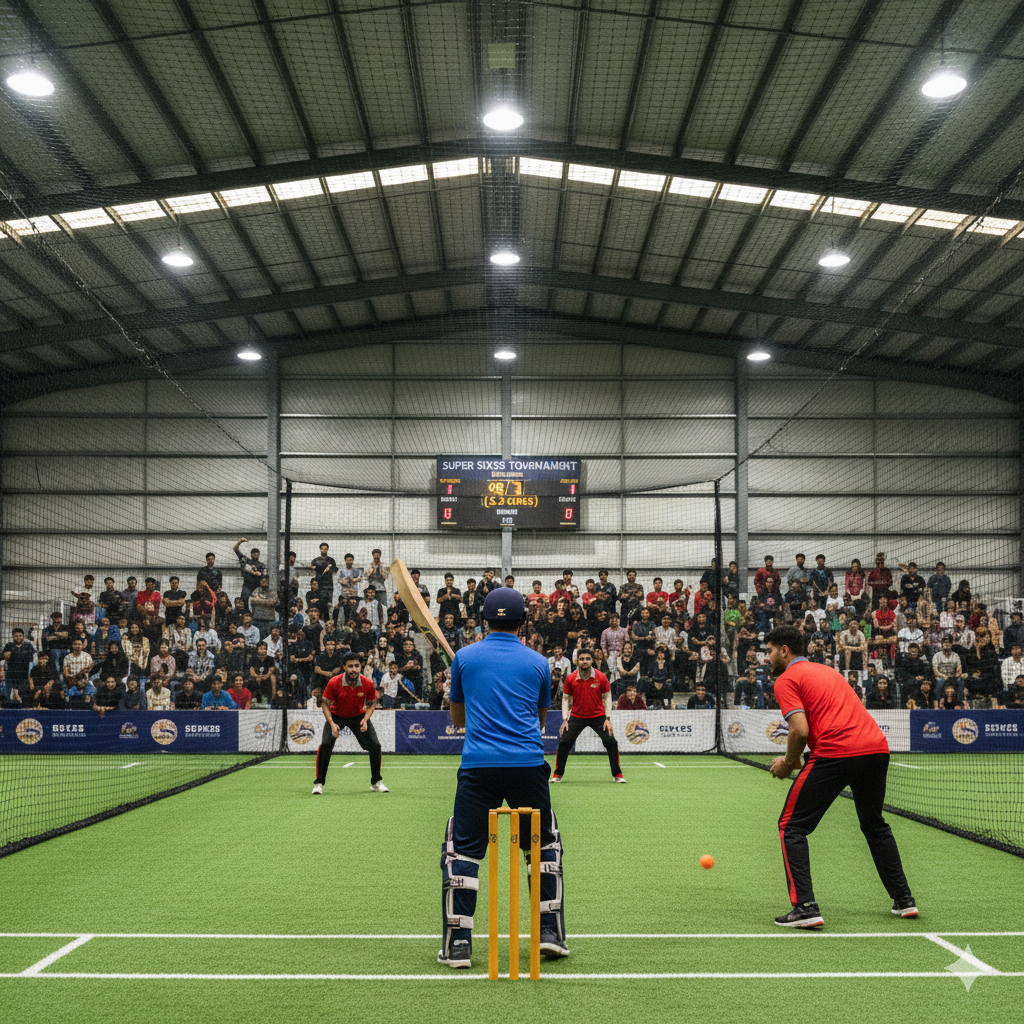 box cricket near me at night view 